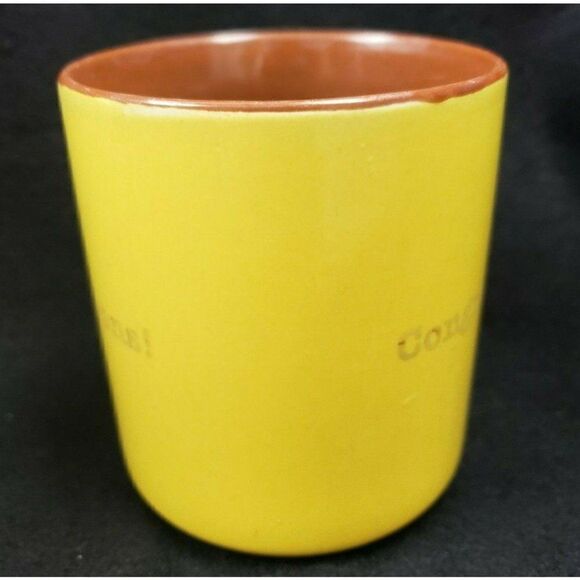 Vintage 80s Willitts Design Congratulations 10oz Mug Tea Coffee Cup Yellow Brown - Picture 5 of 6